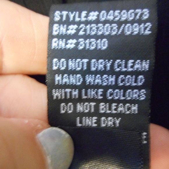 AGB Sz M Sheer Black Gold accents Blouse - Picture 6 of 8